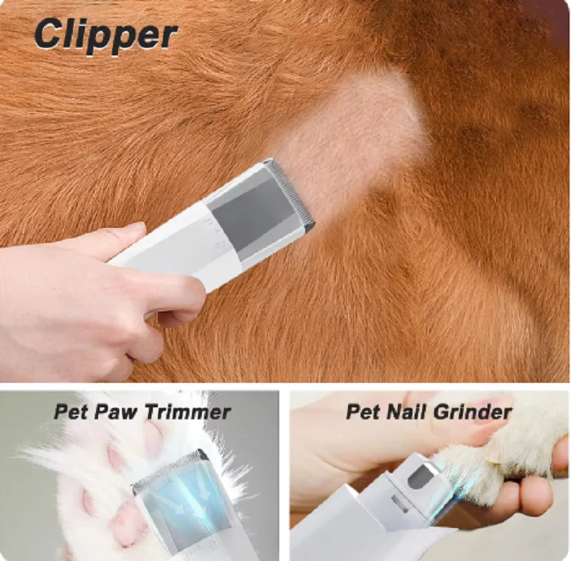 Pet Hair Vacuum Cleaner Dog Grooming Vacuum Cat Hair Dryer 7in1 Pet Grooming Kit Dogs Cats Shedding Hair Dryer Vacuum Cleaner