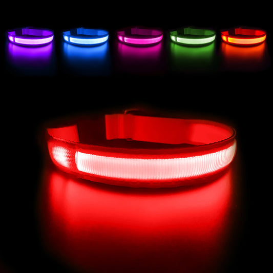 Masbrill Led Dog Collar Luminous Pet Supplies Waterproof Safety Glow Necklace Flashing Light Up Collars Accessories