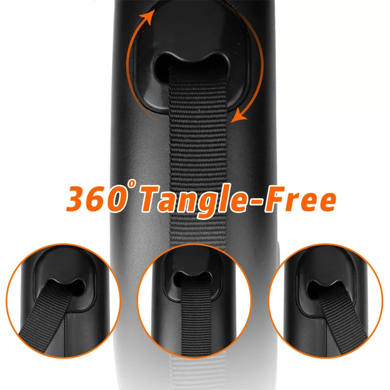 Automatic Retractable Dog Leash for All Breeds Lightweight Durable Pet Walking Tool