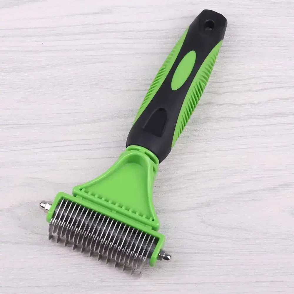 Pet Cat Dog Comb Brush Large Dogs Open Knot Rake Knife Stainless Double-sided Hair Shedding Comb Pet Grooming Products Tool