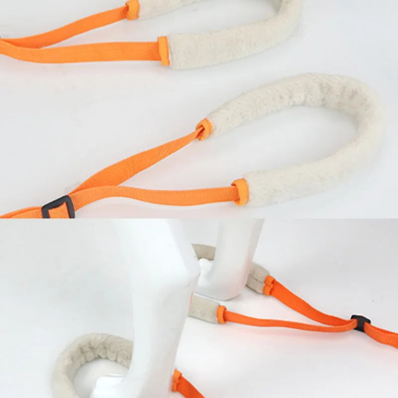 Dog Support Harness for Back Legs Rear Lifting Sling Aid with Handle and Shoulder Strap Hind Leg Support for Pet Mobility