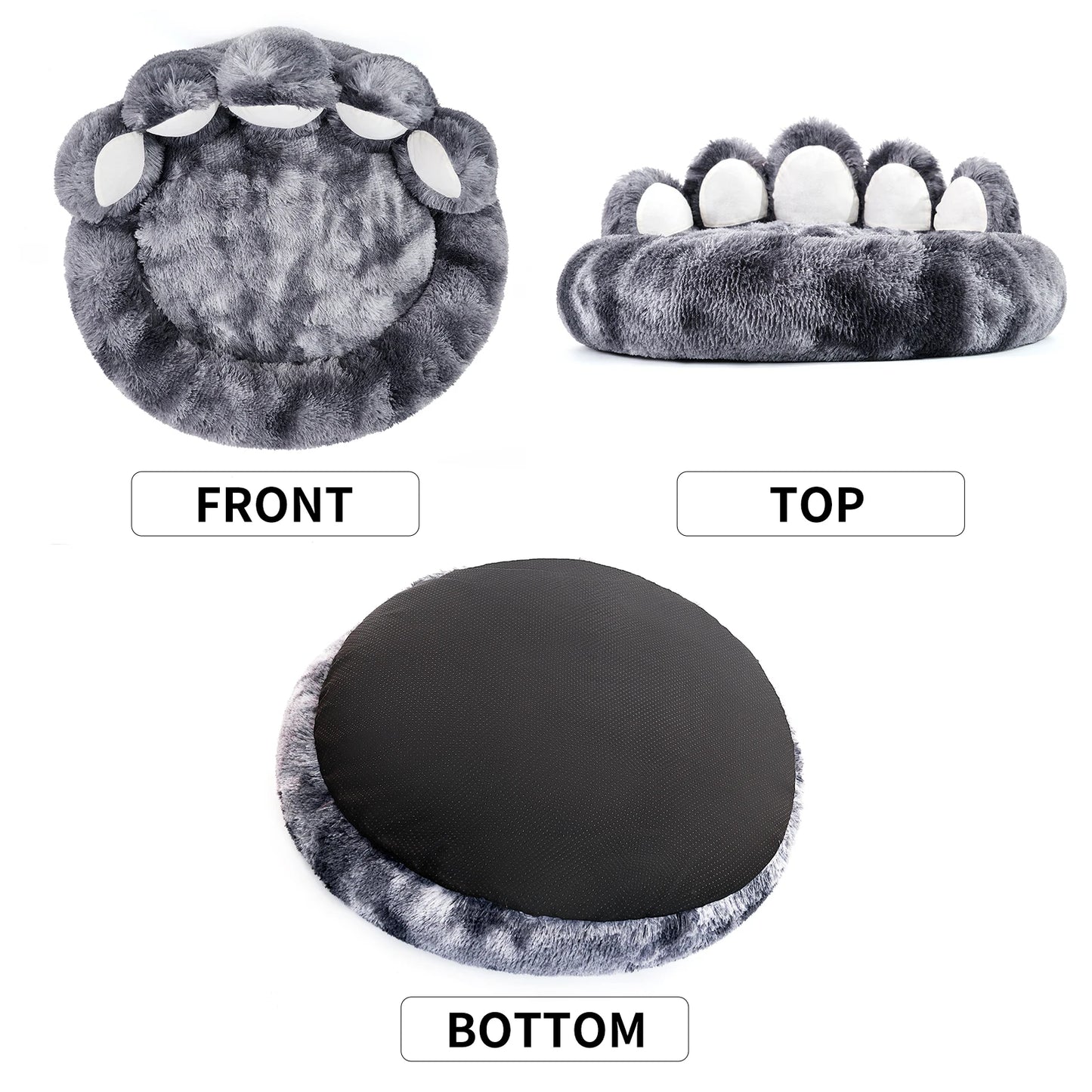 Cozy Comfy Paw Shape Pet Dog Bed Warm Cushion for Fluffy Dogs and Cats Deep Sleeping Thickened Mat