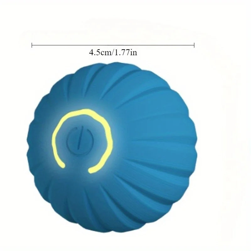 1 5 10 Pieces Blue Orange Pet Toy Ball Plastic Rechargeable Cat and Dog Toy for Home and Outdoors