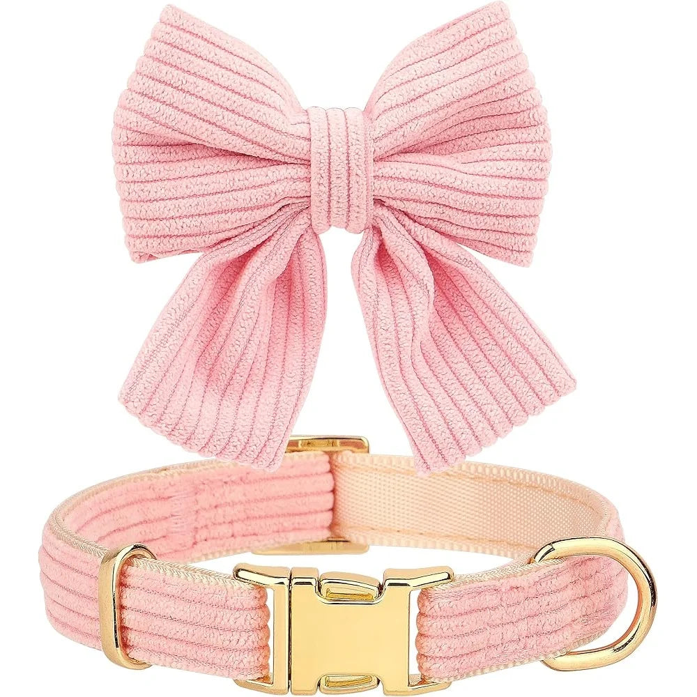 Cute Adjustable Dog Vest Harness Collar Leash Set Soft Mesh Breathable Comfort Bowtie for Small Pets