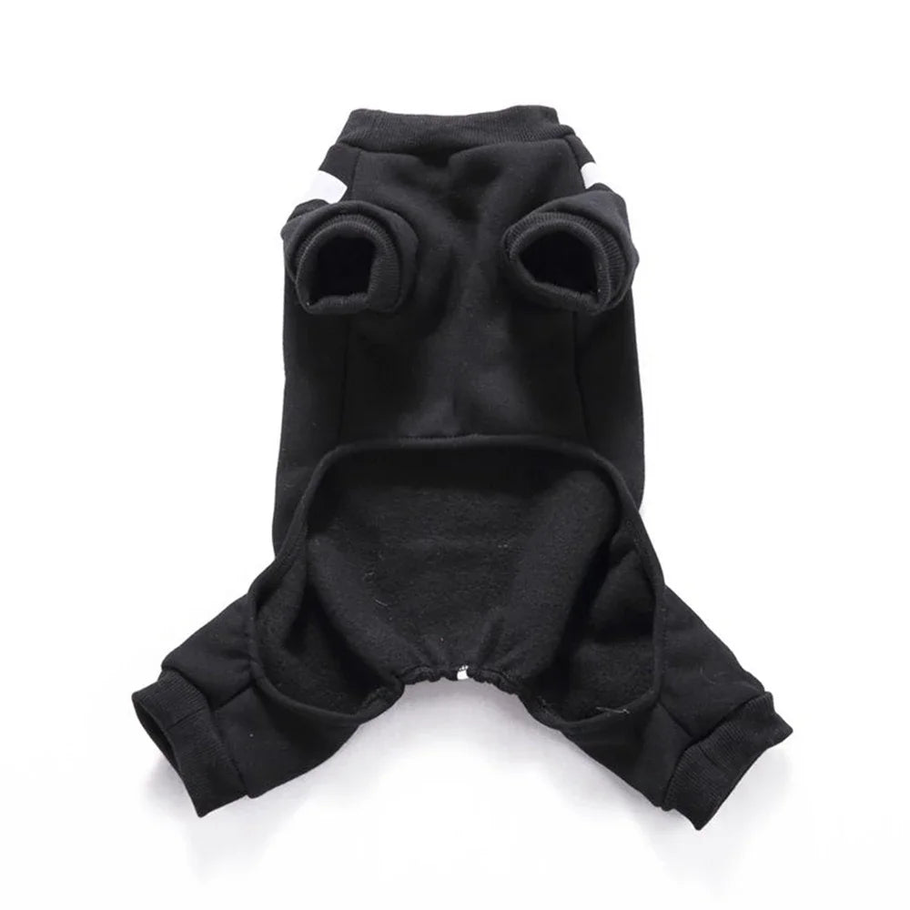 Skeleton Dog Costume for Halloween Pet Clothes Apparel for Small and Medium Dogs and Cats