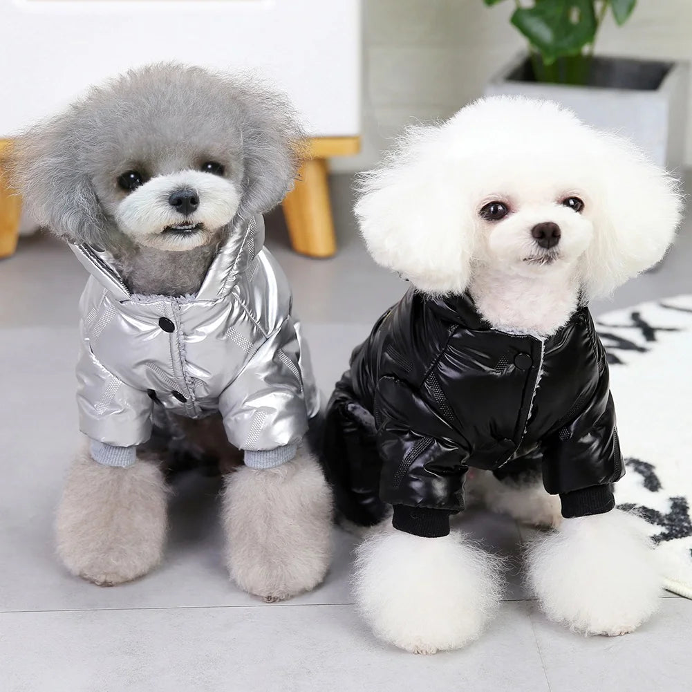 Winter Waterproof Dog Jumpsuit Warm Down Coat Jacket for Small Dogs Chihuahua and French Bulldog Pet Outfits
