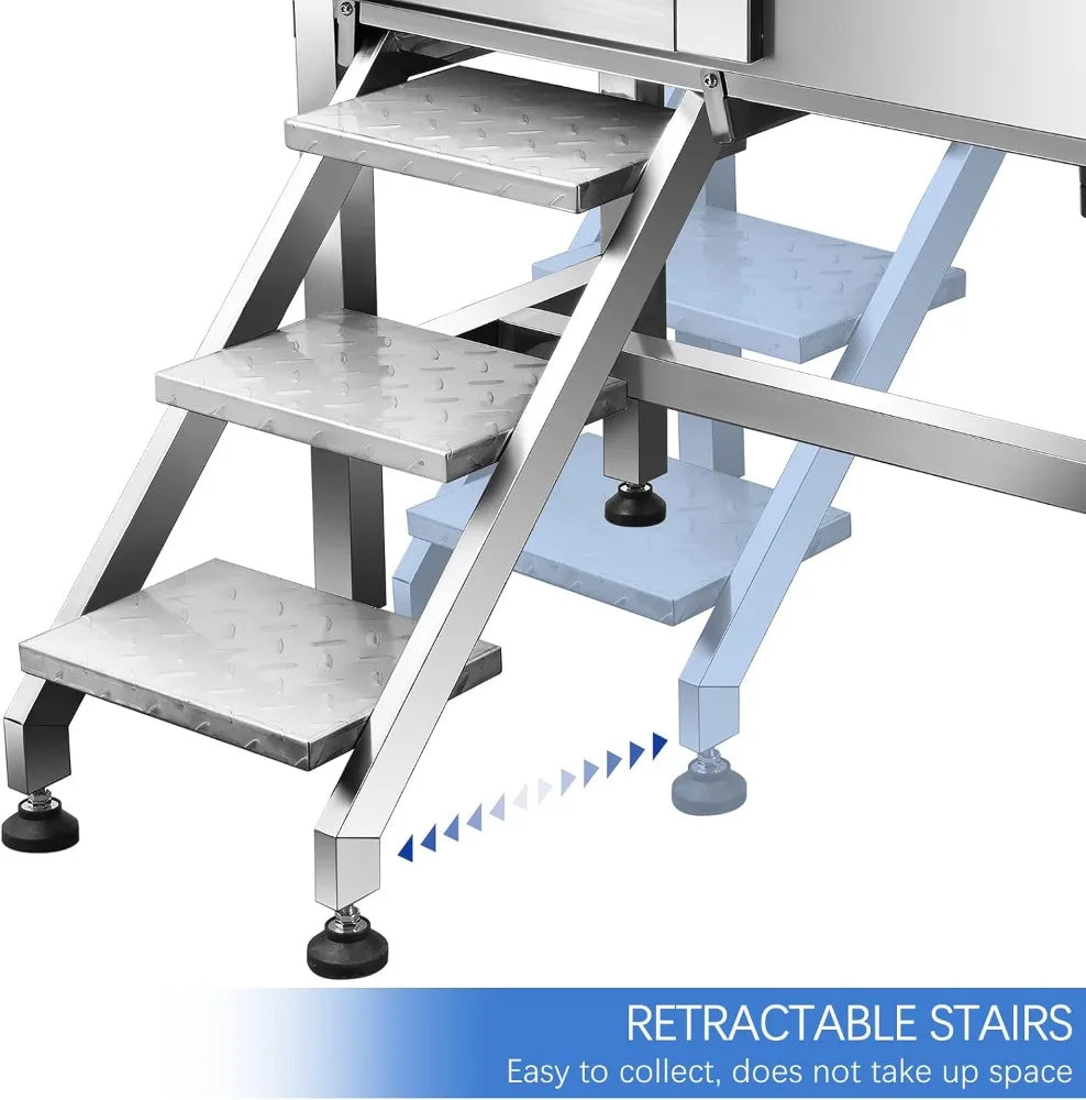 34'' Dog Bathtub for Small Dogs Dog Bathing Station Professional Dog Washing Station Pet Grooming Tub for Home with Sliding Door