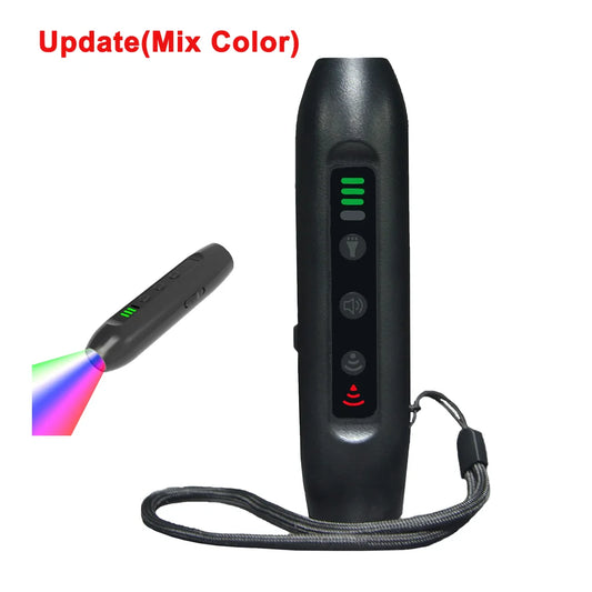 Upgrade Ultrasonic Dog Repeller 3 Modes Portable Rechargeable Device with Intelligent High Brightness Flashlight