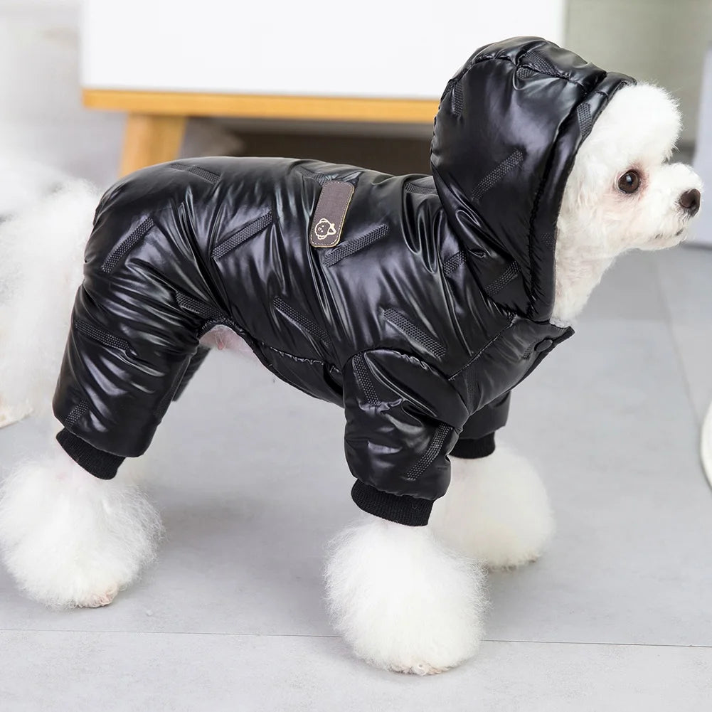 Winter Waterproof Dog Jumpsuit Warm Down Coat Jacket for Small Dogs Chihuahua and French Bulldog Pet Outfits