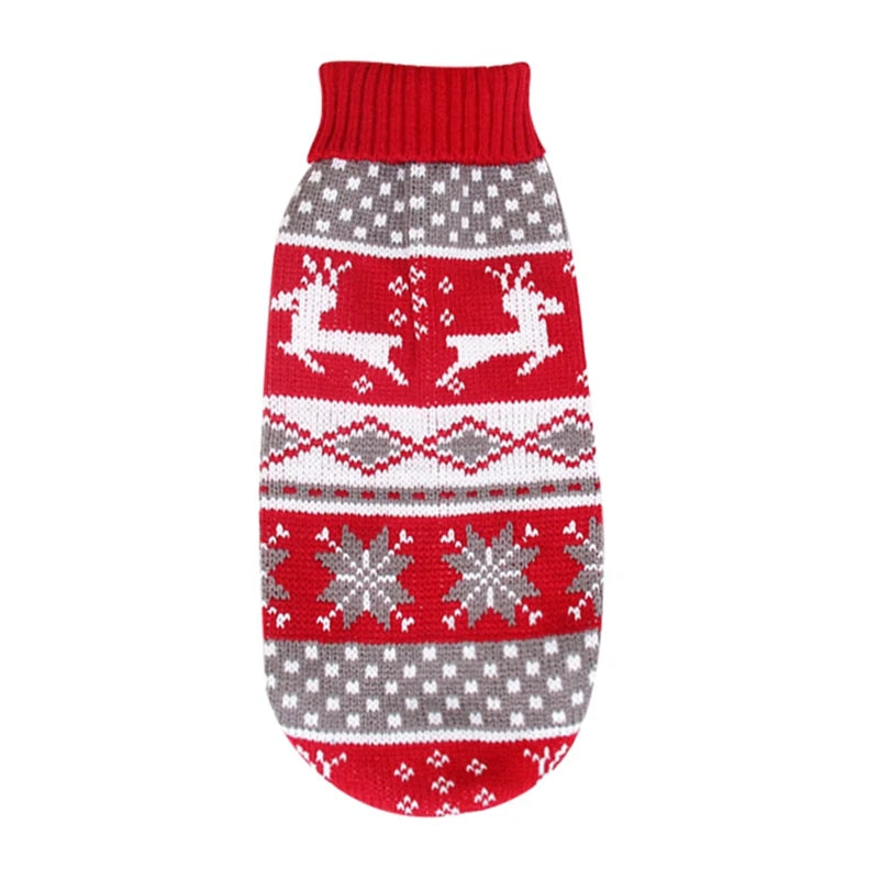 XS to XXL Christmas Pet Dog Sweaters Autumn Winter Warm Clothing for Small and Large Dogs and Cats