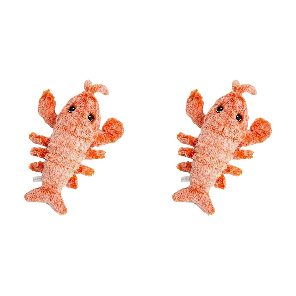 Floppy Lobster Interactive Dog Toy Plush Squeak Toy for Small Medium Large Dogs