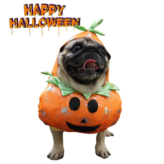 Halloween Dog Clothes Funny Dog Pumpkin Costume Pet Dog Jumpsuit for French Bulldog Chihuahua Puppy Coat Dog Sweatshirt