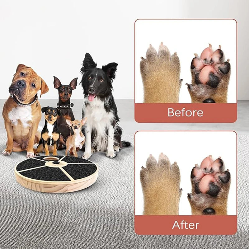 Dog Nail Clippers Scratch Board with Treats Dog Nail File Toy Music Box Dog Scratch Pad for Nails