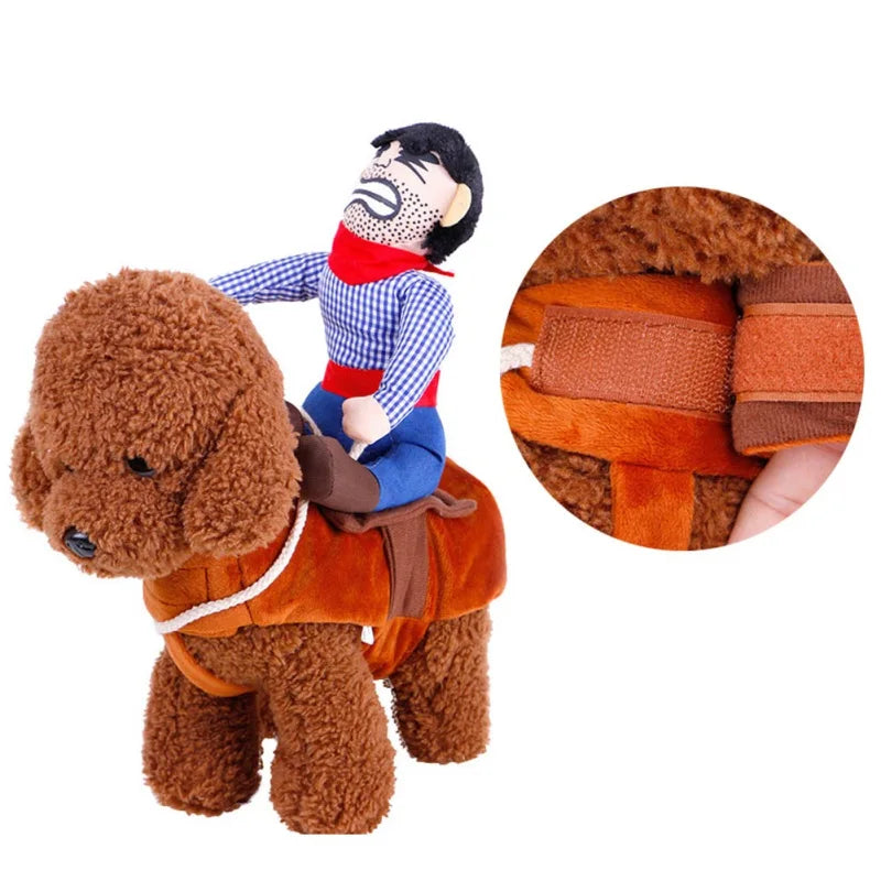 Halloween Dog Clothes Cowboy Knight Funny Pet Novelty Suit for Rave Party Role Play