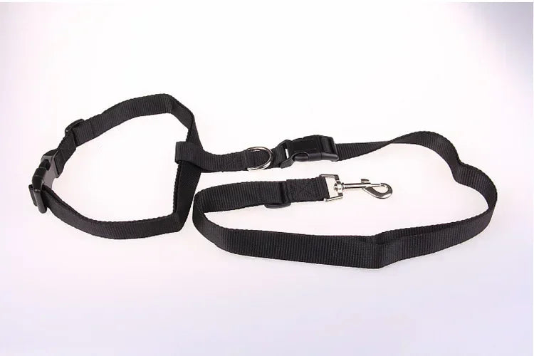 Adjustable Pet Lead Belt Traction Walking Leash for Dogs and Cats Free Rope Jogging Supplies