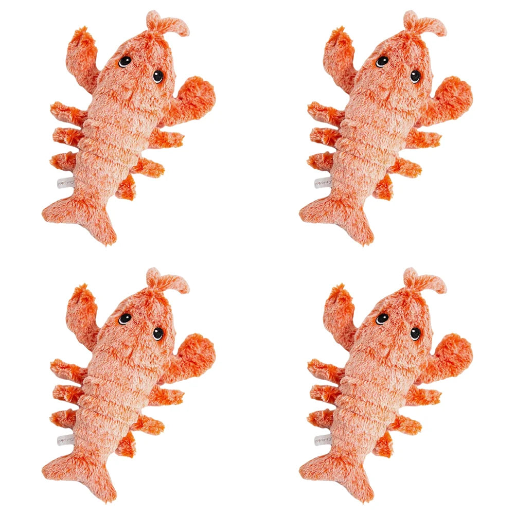 Floppy Lobster Interactive Dog Toy Plush Squeak Toy for Small Medium Large Dogs