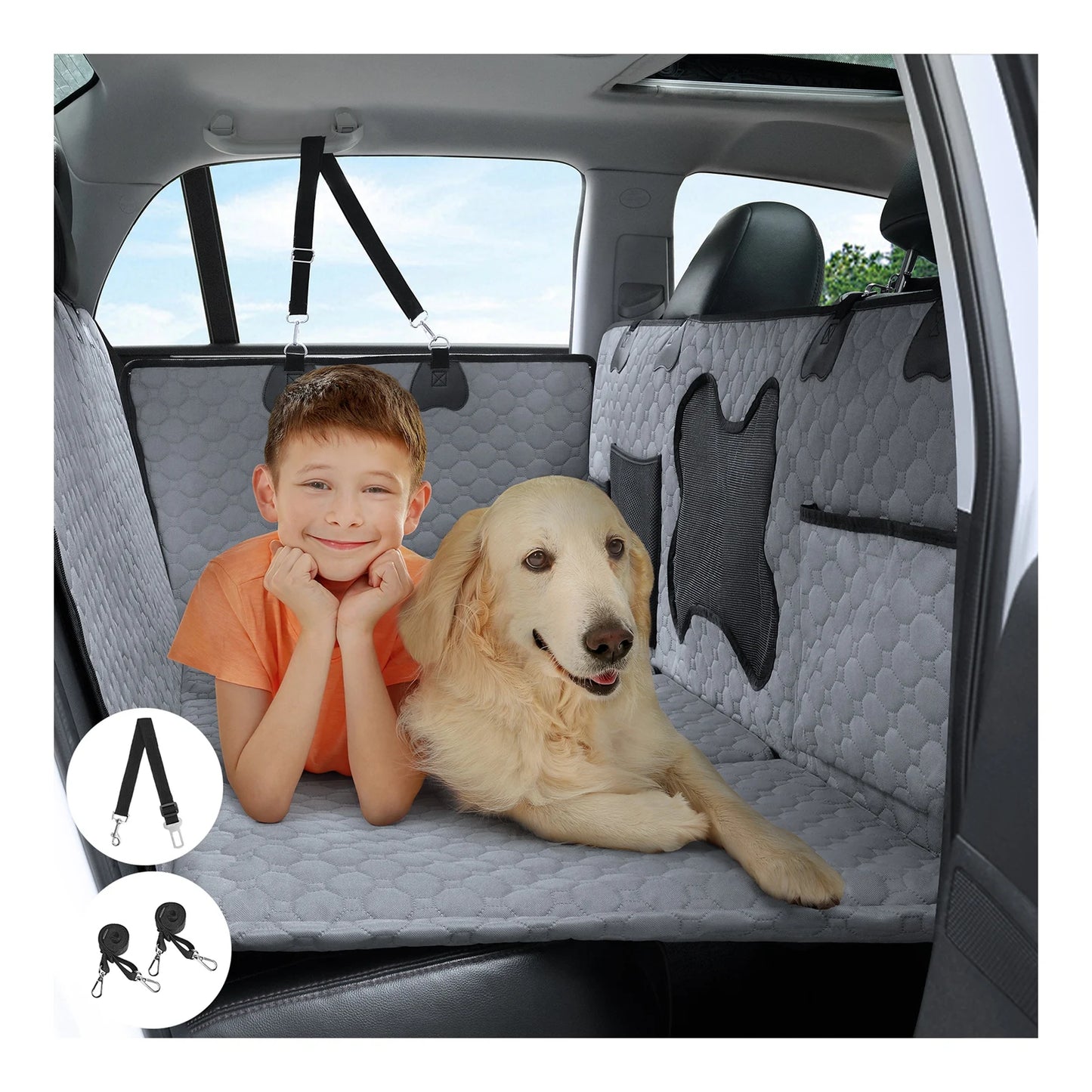 Travel Pad for Dogs Car Seat Cover Scratch Resistant Pet Car Pad Rear Seat Protector Tool