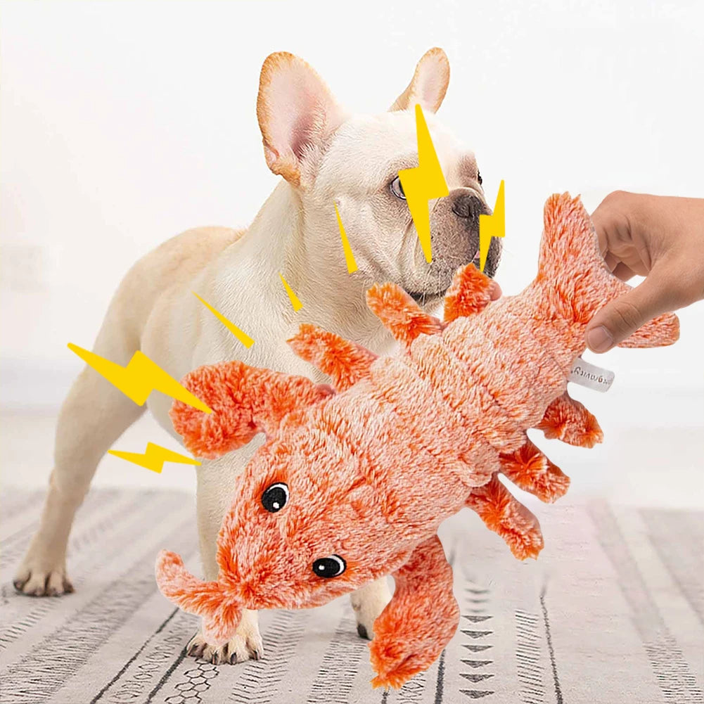 Floppy Lobster Interactive Dog Toy Plush Squeak Toy for Small Medium Large Dogs