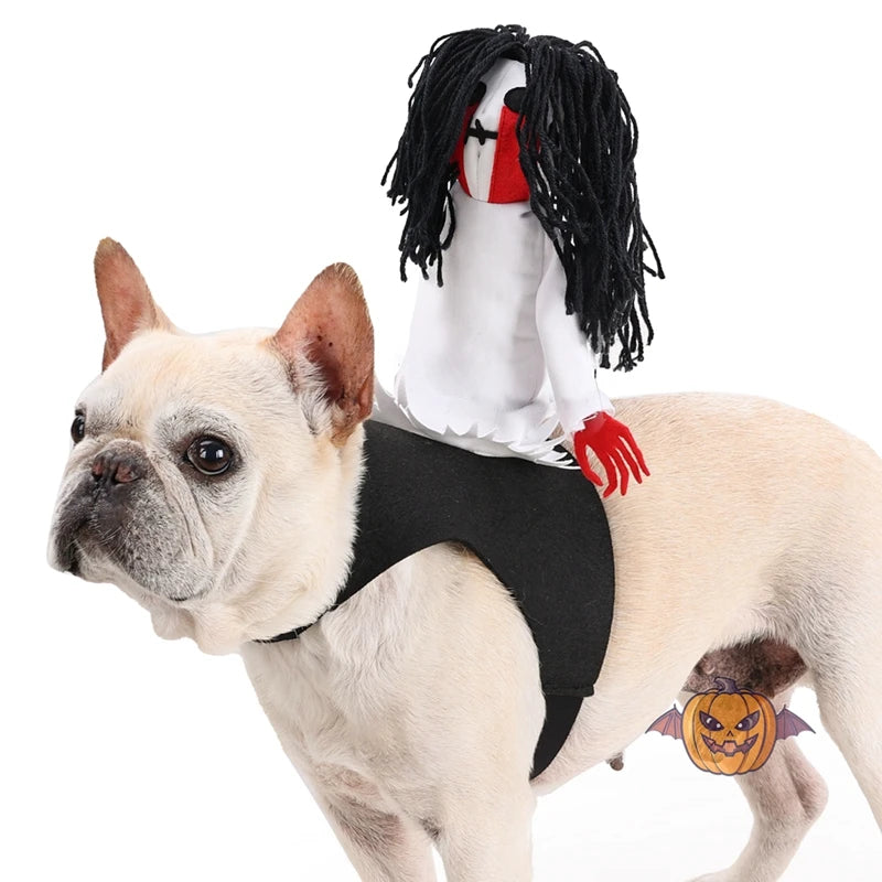 Pet Halloween Costume Funny Knight Ghost Design