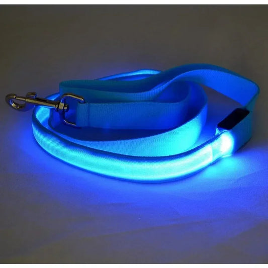 Flashing Leash Rope Harness Collar Electronic Glowing Dog Light LED Pet Luminous Safety Accessories for Lead