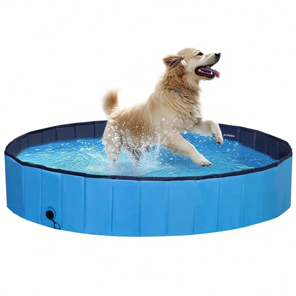 Foldable Dog Bath Pool Plastic Bathtub for Pets Portable and Space Saving