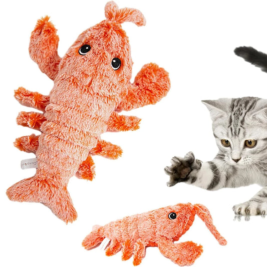 Floppy Lobster Interactive Dog Toy Plush Squeak Toy for Small Medium Large Dogs