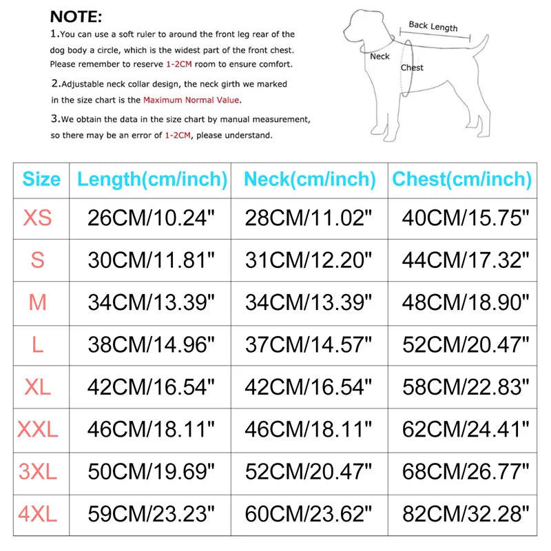 Winter Warm Waterproof Dog Jacket Pet Coat Fleece Harness Vest for Small and Large Dogs