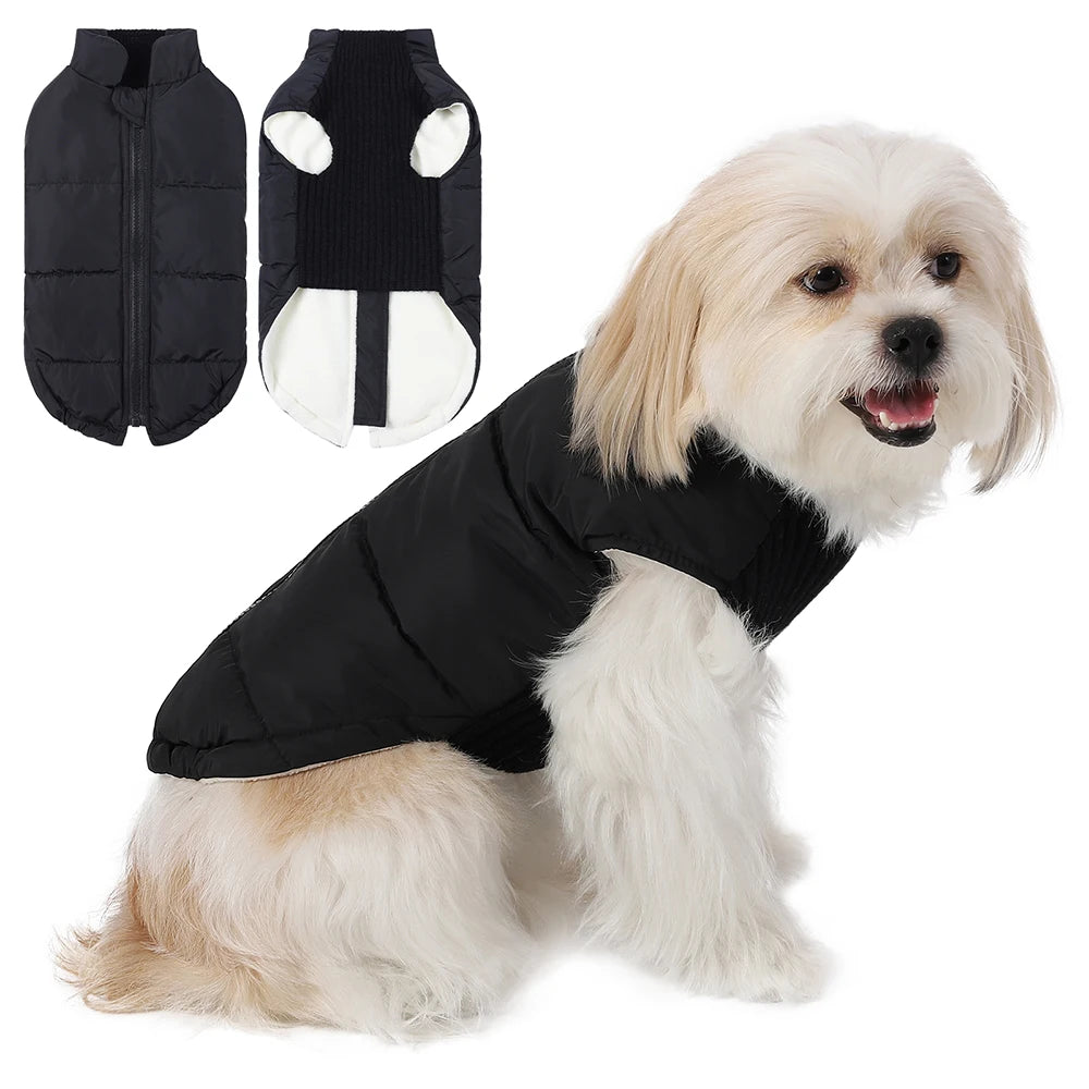 Pet Knitted Leisure Dog Vest Jacket with Zipper for Small Medium Dogs Chihuahua French Bulldog Autumn Winter Warm Coats