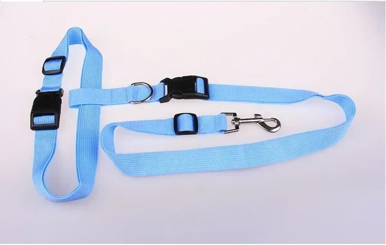 Adjustable Pet Lead Belt Traction Walking Leash for Dogs and Cats Free Rope Jogging Supplies