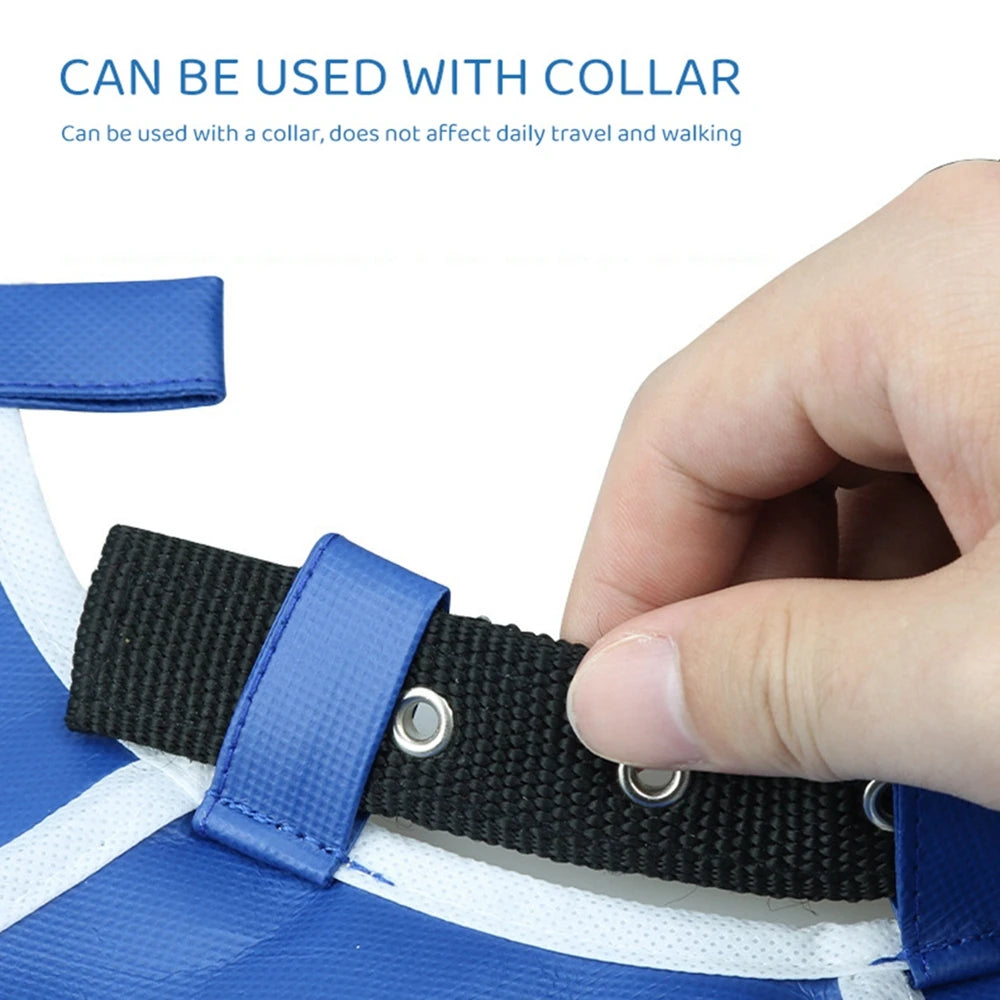 Adjustable Elizabethan Collar Soft Dog Cone Collar Comfortable Pet Recovery Neck Protector