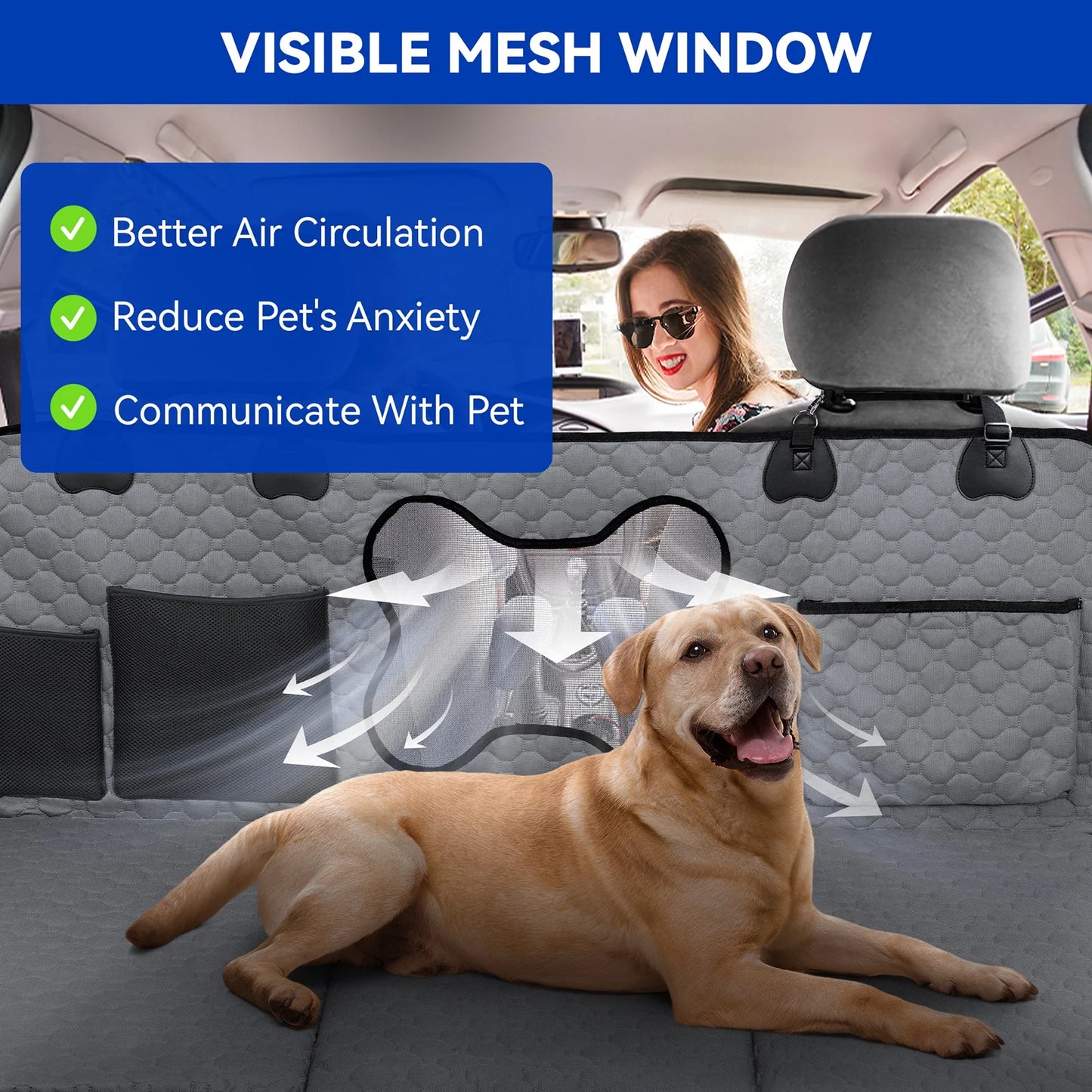 Travel Pad for Dogs Car Seat Cover Scratch Resistant Pet Car Pad Rear Seat Protector Tool