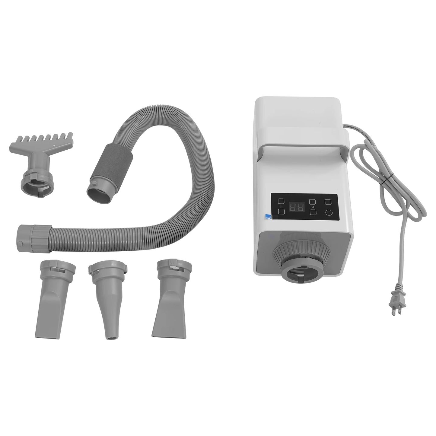 110V Puppy Blowing Grooming Dryer Pet Hair Drying Cats Dogs Fur Grooming Blow Dryer Adjustable LCD 2200W