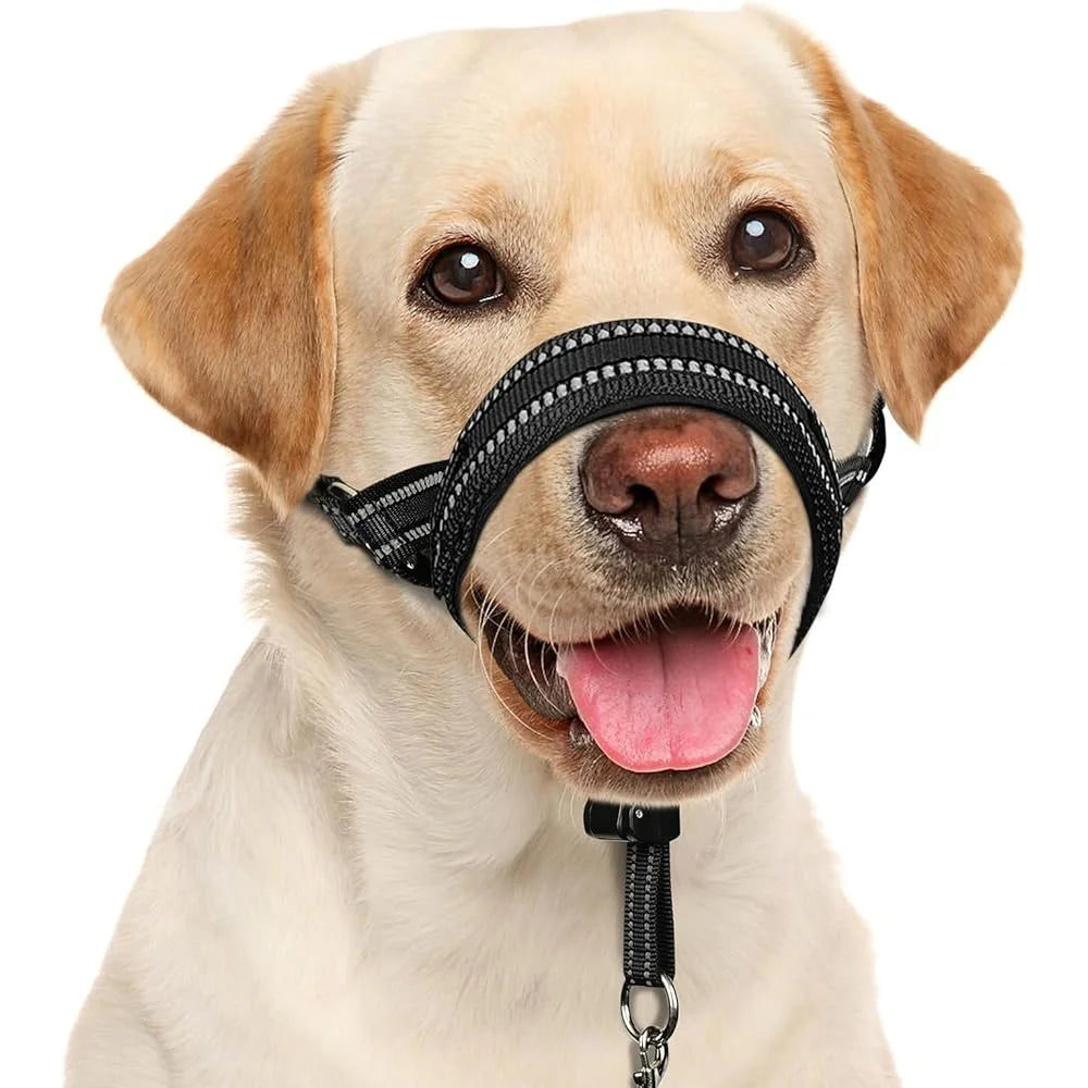 Soft Dog Head Collar No Pull Adjustable Training Halter Padded Safety Nose Leash Reflective Durable Head Harness Medium Large