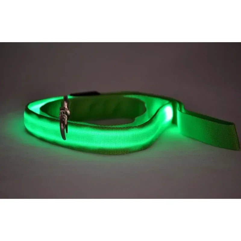 Flashing Leash Rope Harness Collar Electronic Glowing Dog Light LED Pet Luminous Safety Accessories for Lead
