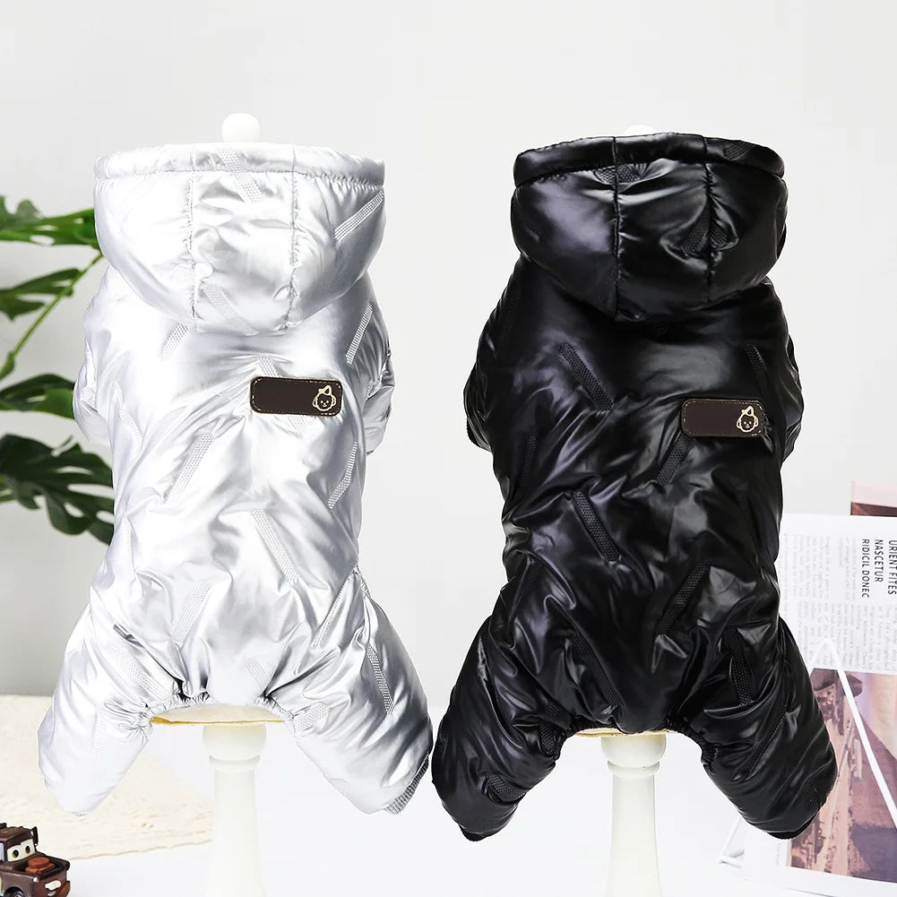 Winter Waterproof Dog Jumpsuit Warm Down Coat Jacket for Small Dogs Chihuahua and French Bulldog Pet Outfits