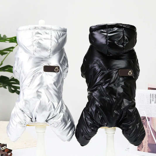 Winter Waterproof Dog Jumpsuit Warm Down Coat Jacket for Small Dogs Chihuahua and French Bulldog Pet Outfits