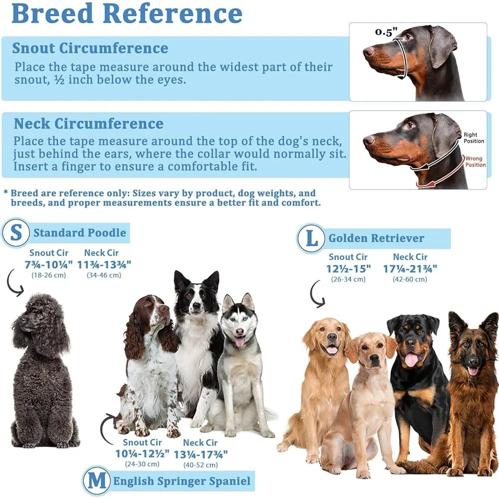 Dog Head Collar Anti Pulling Halter with Leash Adjustable Snout Harness for Large Medium Small Dogs Safe Durable Training Tool