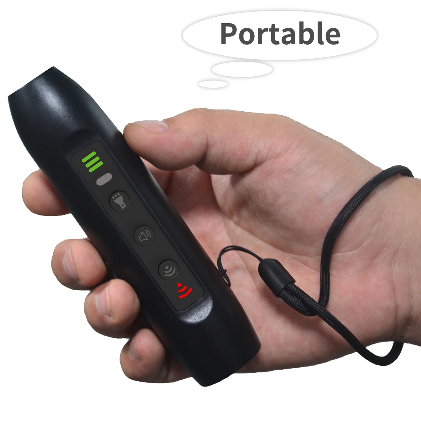Upgrade Ultrasonic Dog Repeller 3 Modes Portable Rechargeable Device with Intelligent High Brightness Flashlight