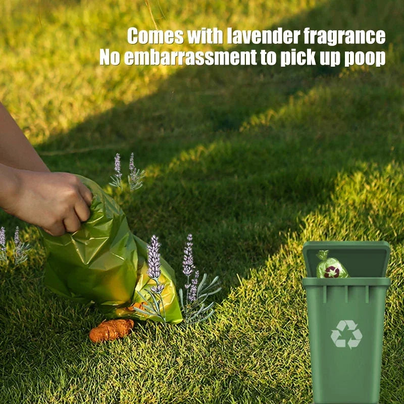 Running Night Light Poop Bags Dispenser with USB Rechargeable Flashlight Attaches to Dog Leash