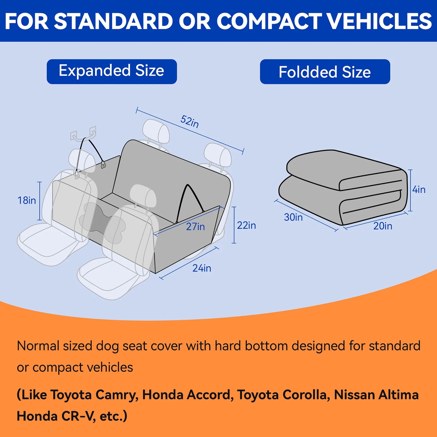 Travel Pad for Dogs Car Seat Cover Scratch Resistant Pet Car Pad Rear Seat Protector Tool